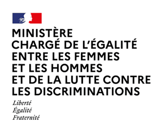 Logo du Ministère chargé de l'Égalité entre les Femmes et les Hommes et de la Lutte contre les discriminations
